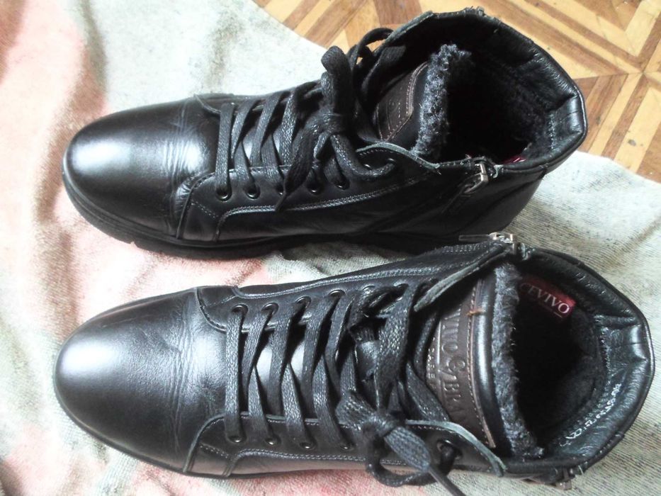 Ботинки шкіра хутро зима