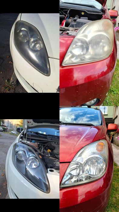 Mobilne  polerowanie lamp reflektorów