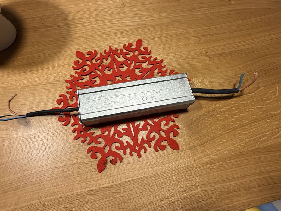 Zasilacz LED 24V 250W IP67 YINGJIAO – nowy, wodoodporny