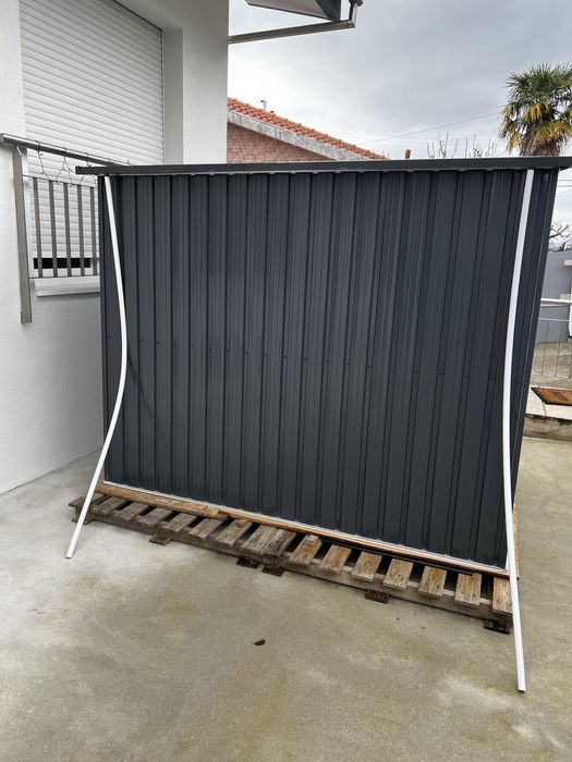 Abrigo de ferro Cinzenta Antracite 199x238x193