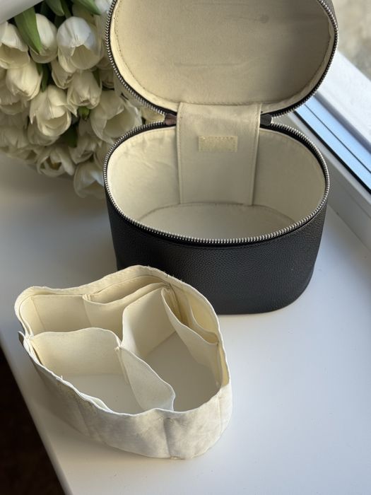 Косметичка в стилі saie 2шт (бургунді та чорна)