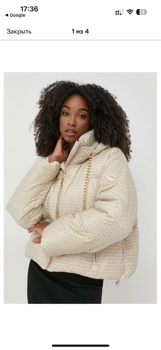 Michael Kors пуховик пуфер лого монограма лого оригінал майкл корс