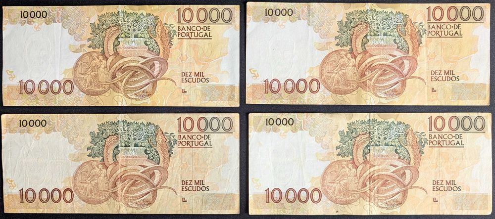 Notas 10000 Escudos - Ch.1 - Prof Doutor Egas Moniz