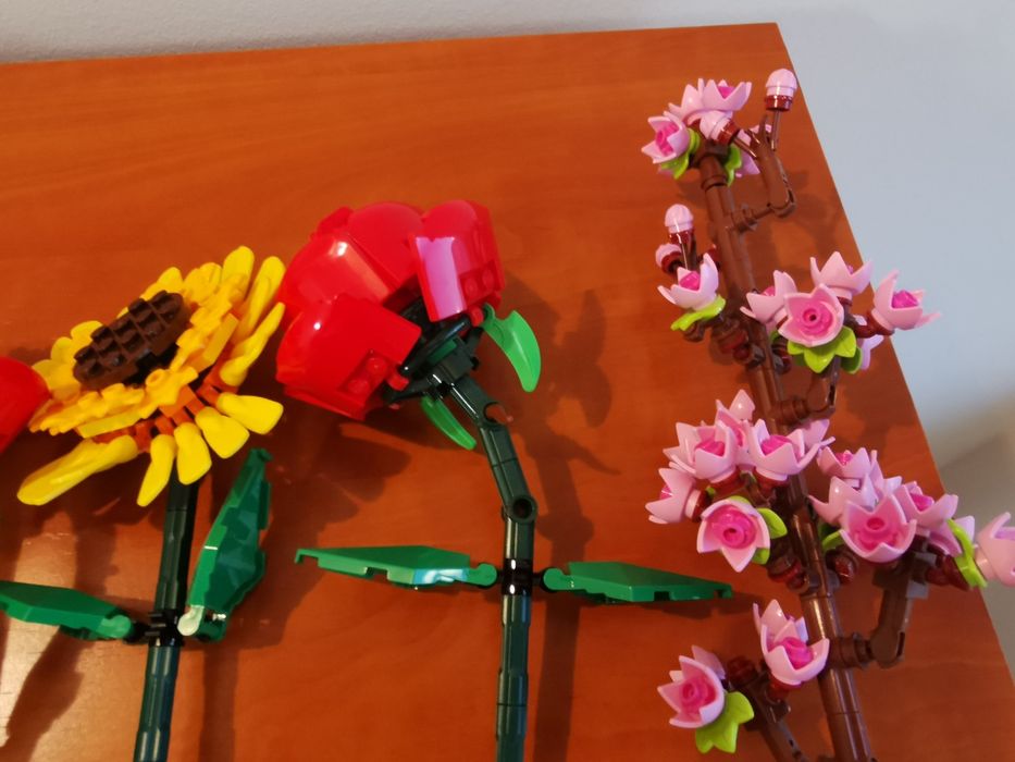 Lego 40524, 40725, 40460 Sunflowers, roses, cherry blossoms
