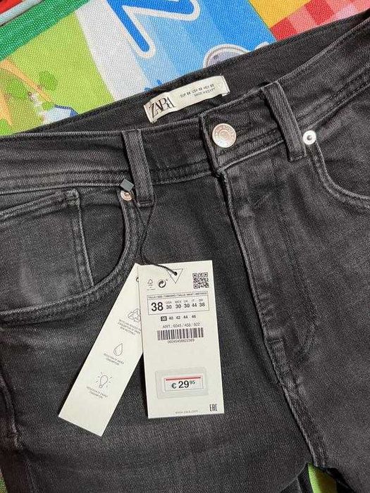 Zara skinny cropped джинси скінні на підлітка 38 eu