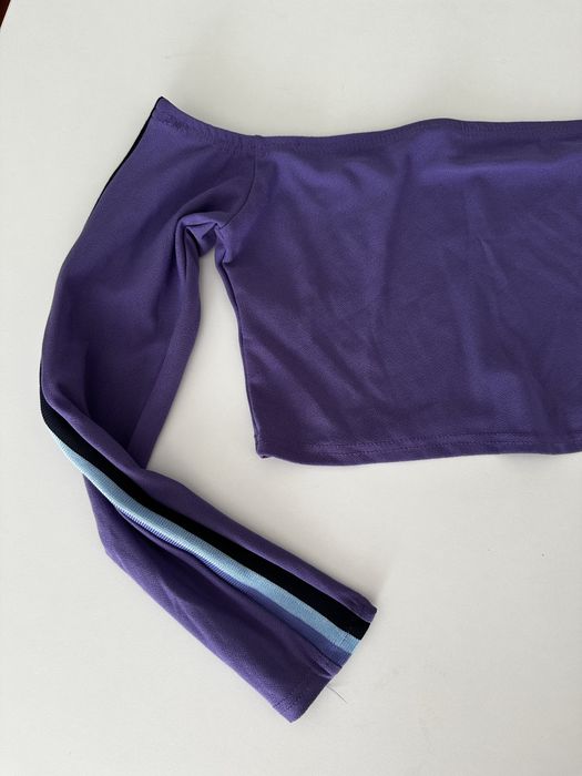 Fioletowa bluzka bez rękawów crop top Boohoo, rozmiar 40 L, nowa