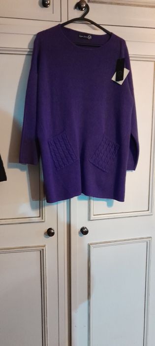 Camisola oversize com bolsos nova com etiqueta