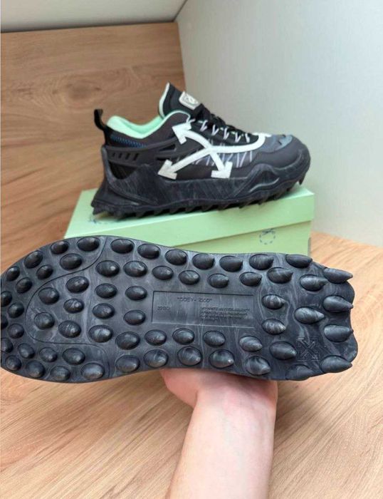 Кросівки OFF White 1000 odsy Green чорні з зеленим кросівки офвайт одс