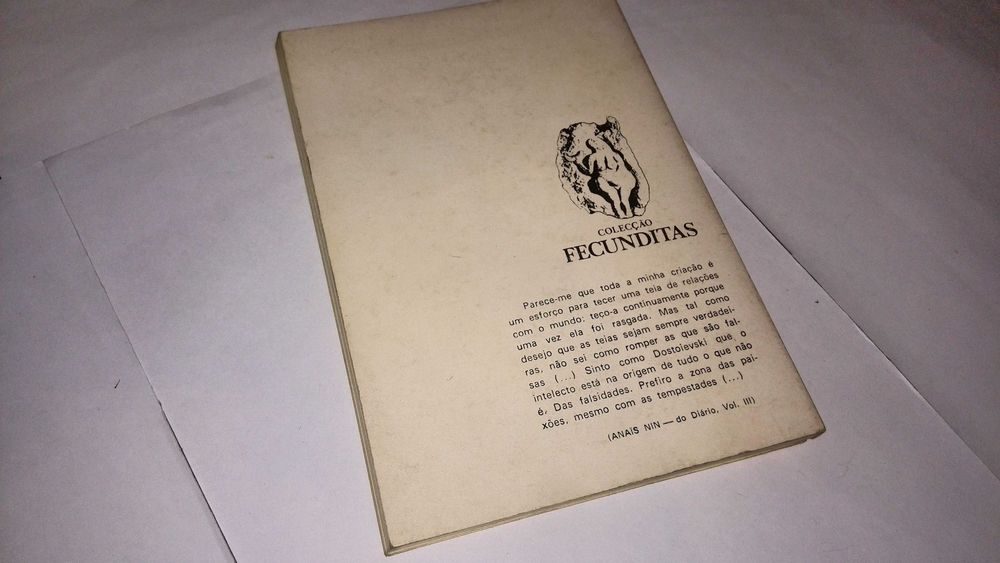 debaixo de uma redoma (anais nin) 1984 livro erótico