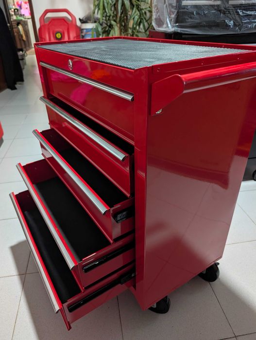 Carrinho móvel profissional 5 gavetas