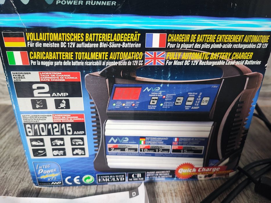 Automatyczny prostownik do akumulatorów 12V NVP Power Runner I-7012 – do 15A