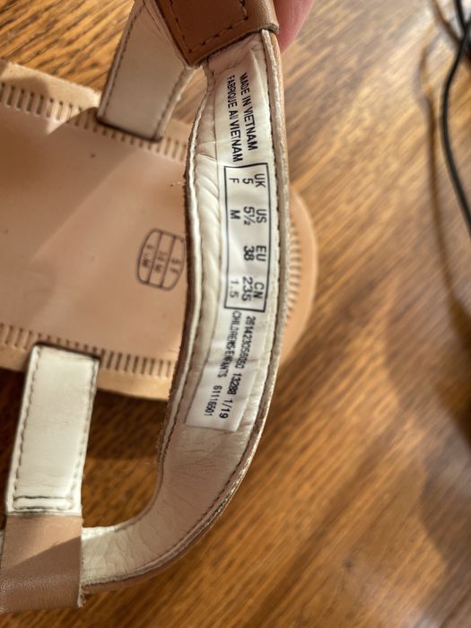 Босоножки Clarks, кожаные, девочка, размер 37-38