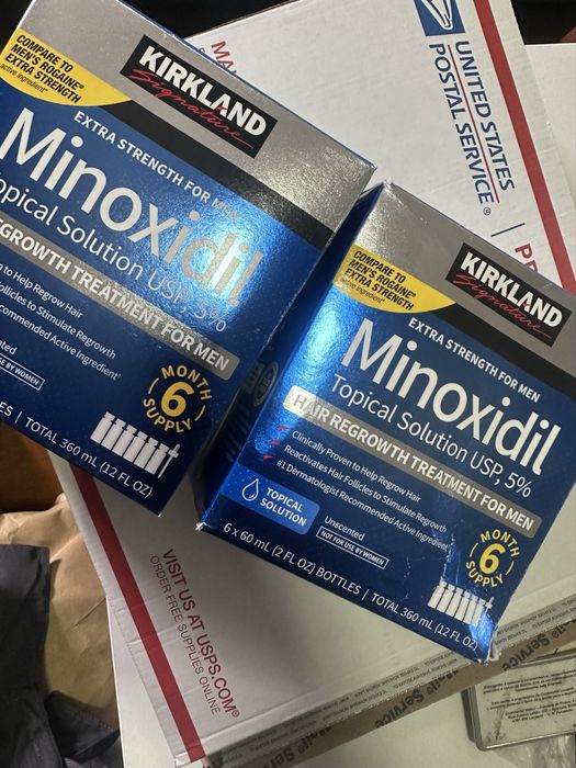 Minoxidil kirkland/foligain ( caixa selada ou unidades)