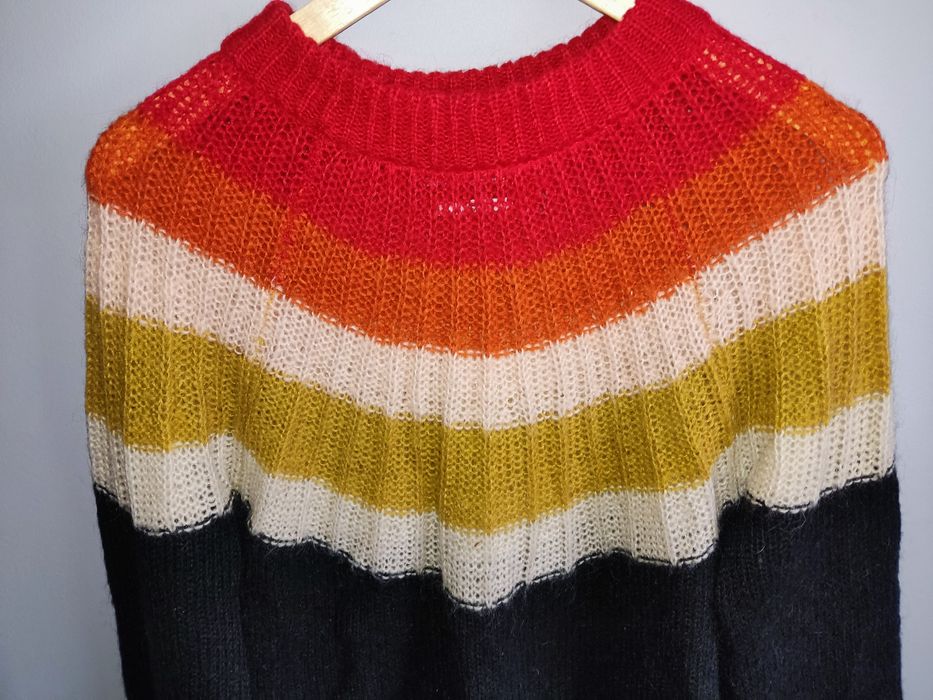 Mango MNG piękny modny sweter z moherem r.. S