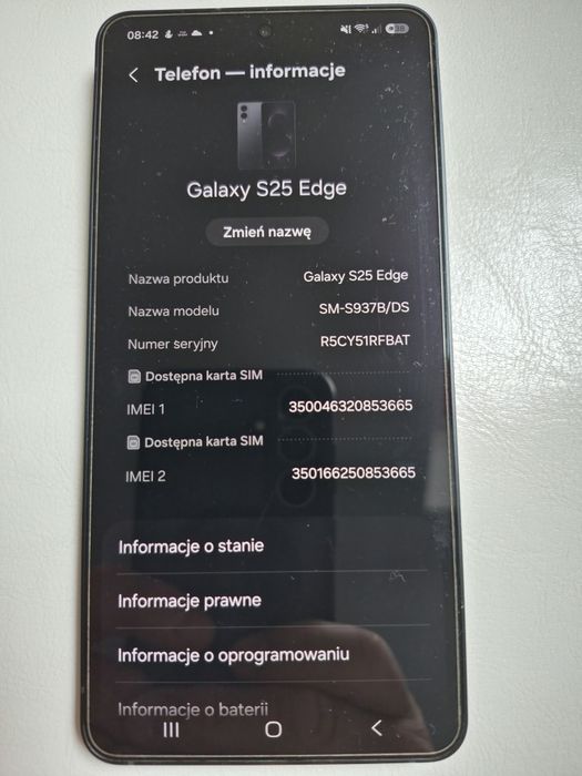 Samsung Galaxy S25 EDGE 12/512