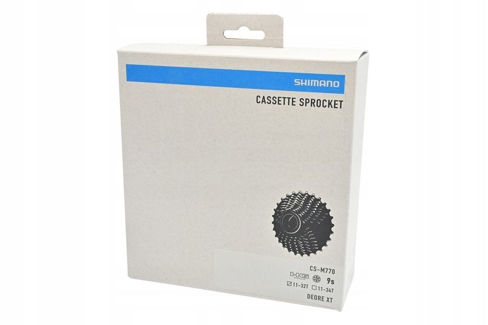 Kaseta Shimano XT CS-M770  9rz. 11-32T Oryginał BOX