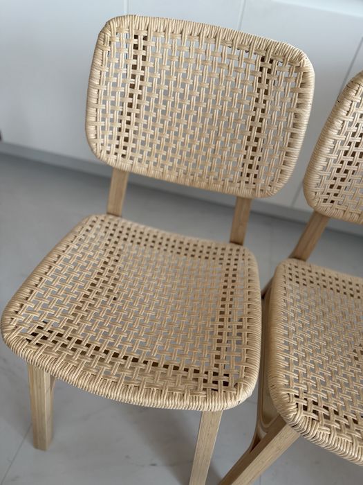 Cadeira de bambu do ikea