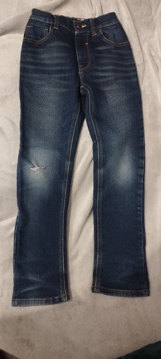 Spodnie jeans chłopięce r. 122 + Gratis