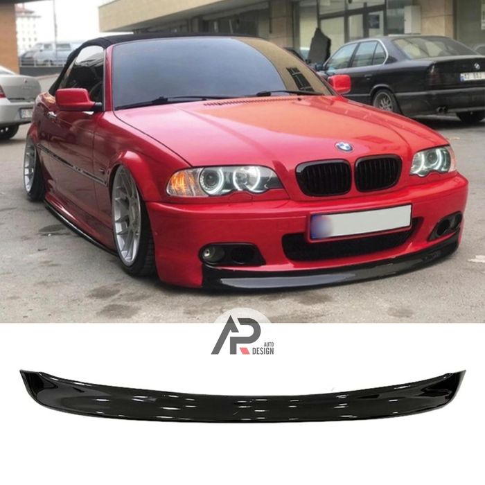 BMW E46 Packm Lip Lamina Frontal CSL Preto brilhante