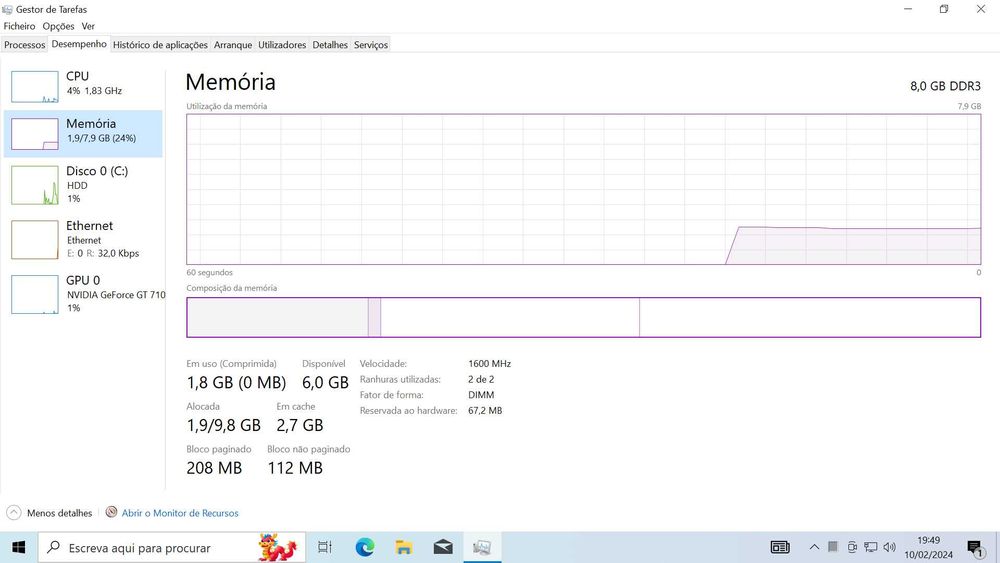 Computador Asus - i3 4170 CPU, Nvidia GT 710, 8GB RAM, 1TB HDD