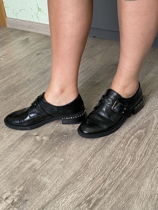 Туфлі монки  38 натуральна шкіра respect