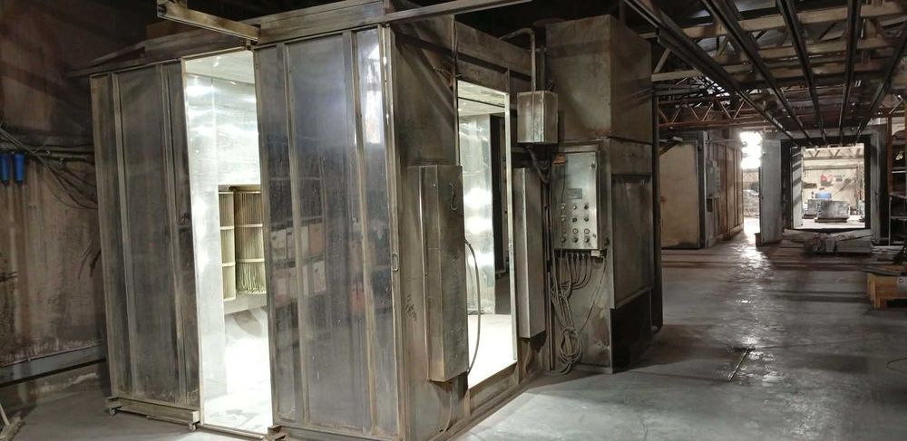 Linia do malowania proszkowego 40 mb | Piec 8 mb | Wielkogabarytowa