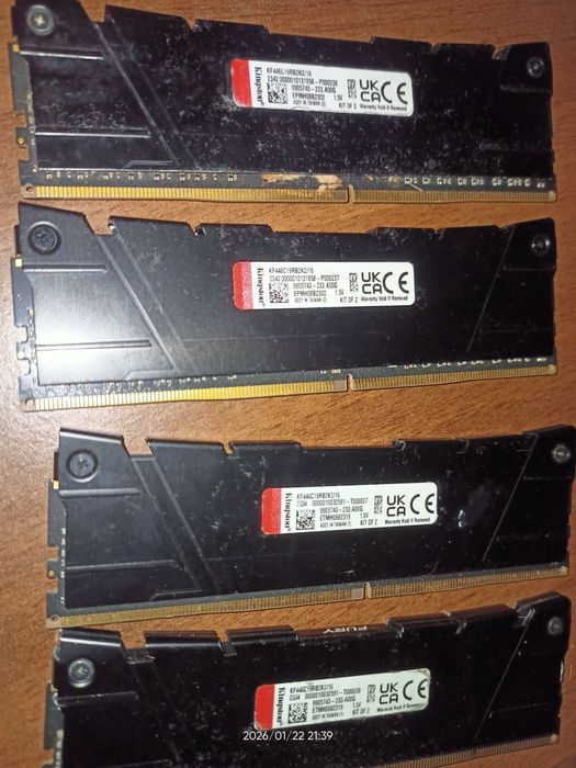 Оперативна пам'ять ОЗУ ОЗП Kingstone Renegade DDR4 4x8 Gb 4600 Mhz 1.5