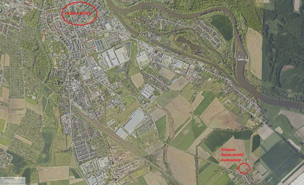 Działki budowlane blisko Oławy OKAZJA miejscowość Ścinawa