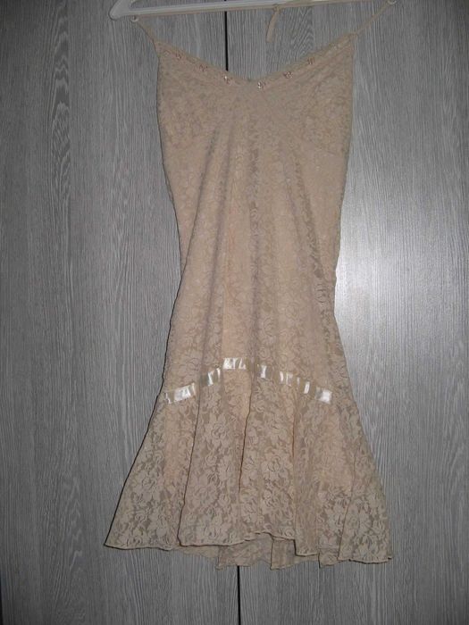 Сарафан для девушки Seven бежевый ажурный на подкладке пр-ва США