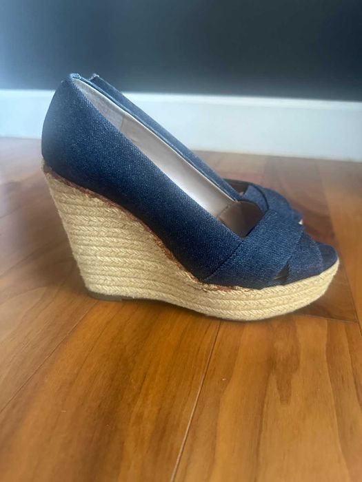 Espadryle Vince Camuto koturn jeans 38,5