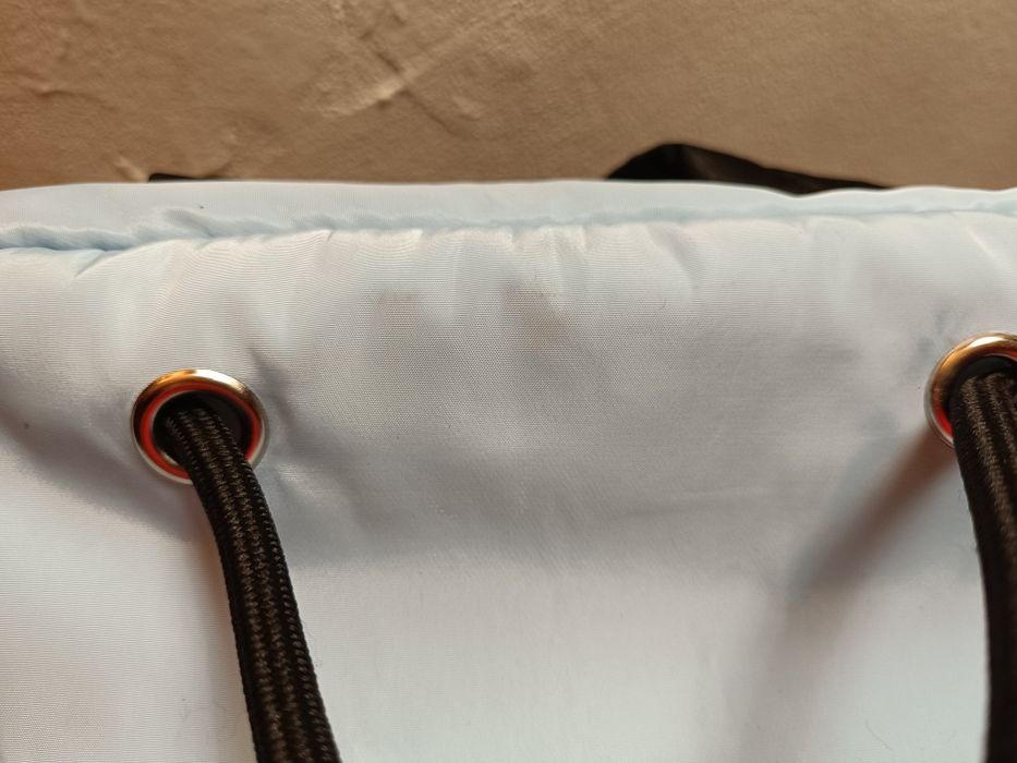 Jasno błękitny materiałowy plecak Steve Madden.