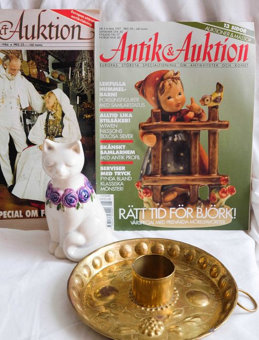 Винтаж статуэтка кот,журнал антиквариат,винтажная фарфор фигурка