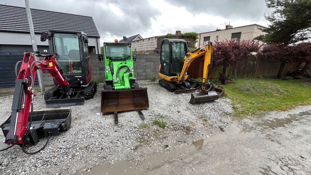 Minikoparka koparka mini ładowarka AVANT najem wynajem usługi 24h/7 FV