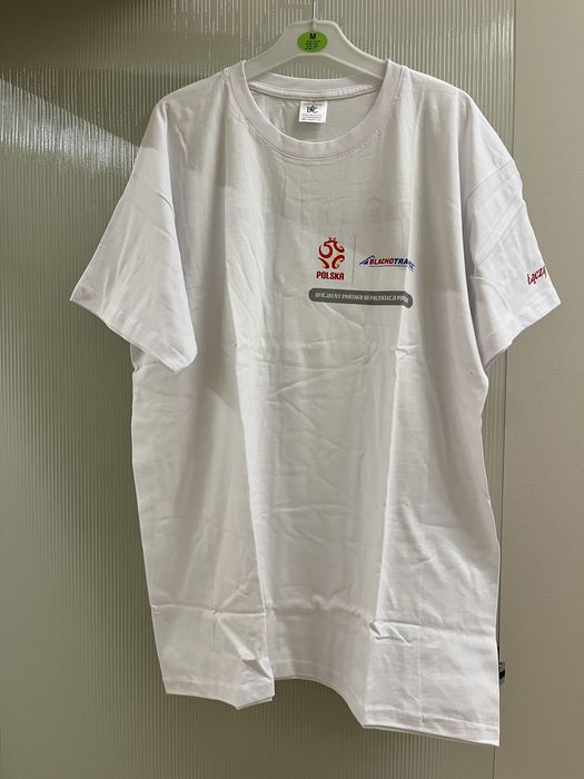 Koszulka t-shirt biała robocza do pracy budowa piłka polska blachotrapez bawełna XL