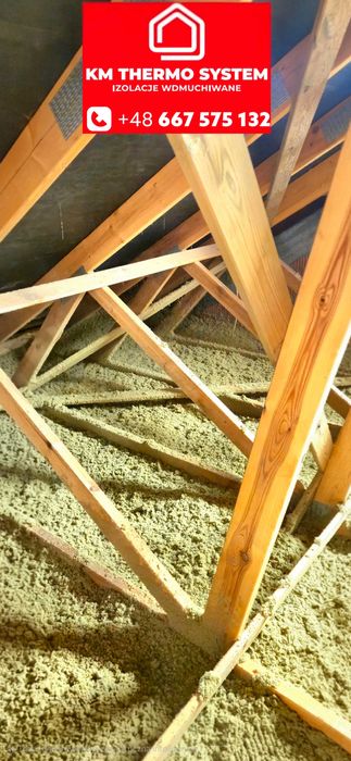 Ocieplenie Poddasza Wdmuchiwanie Docieplanie Celuloza Wełna izolacja