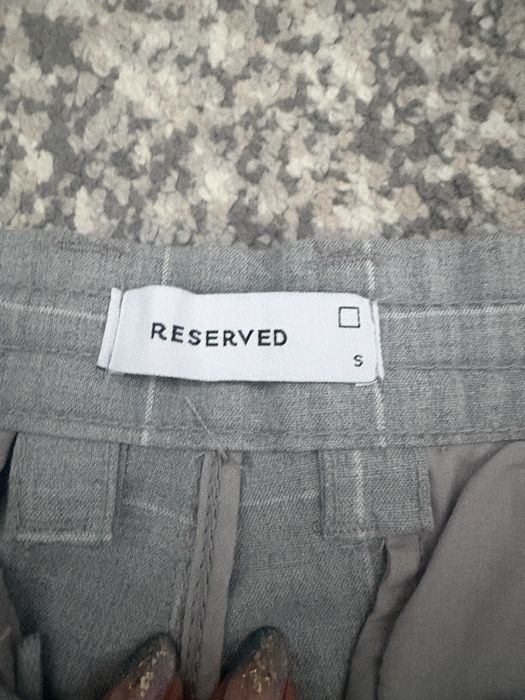 Eleganckie spodnie w kratke Reserved S