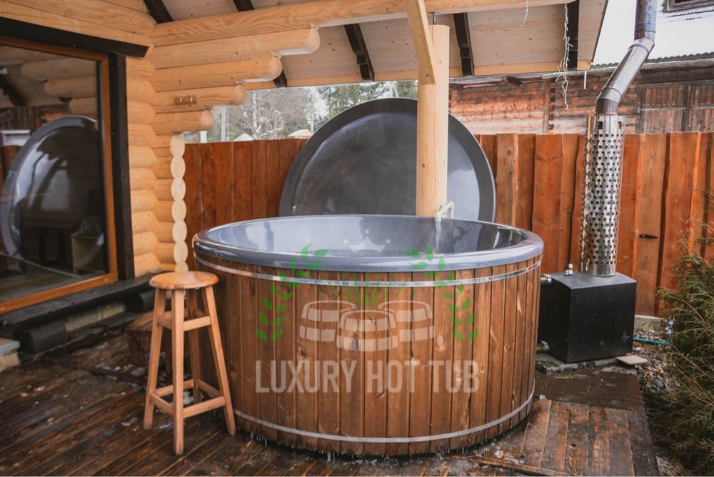 Карпатський чан з гідромасажем