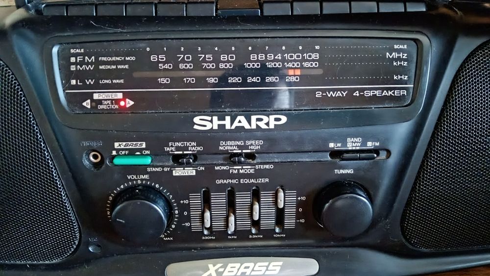 Магнитола, магнітофон SHARP WQ-750 (Японія)