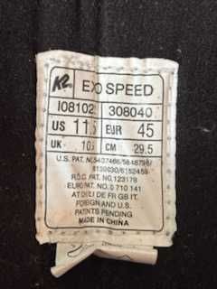 Rolki K2 Exo Speed 45 dł.wkładki 29.5cm