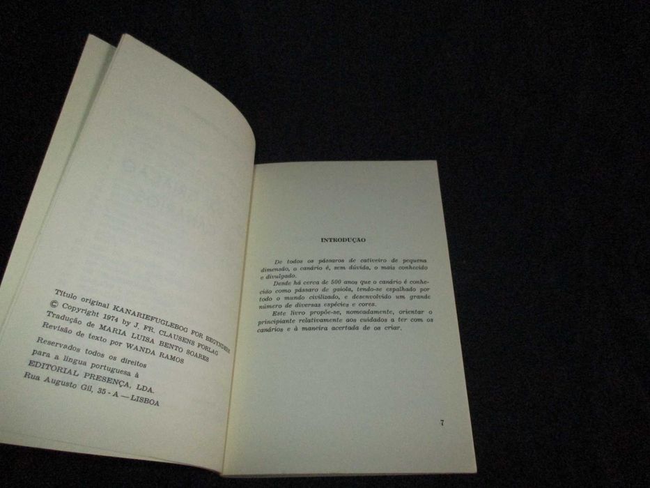 Livro abc da Criação de Canários Curt Af Enehjelm