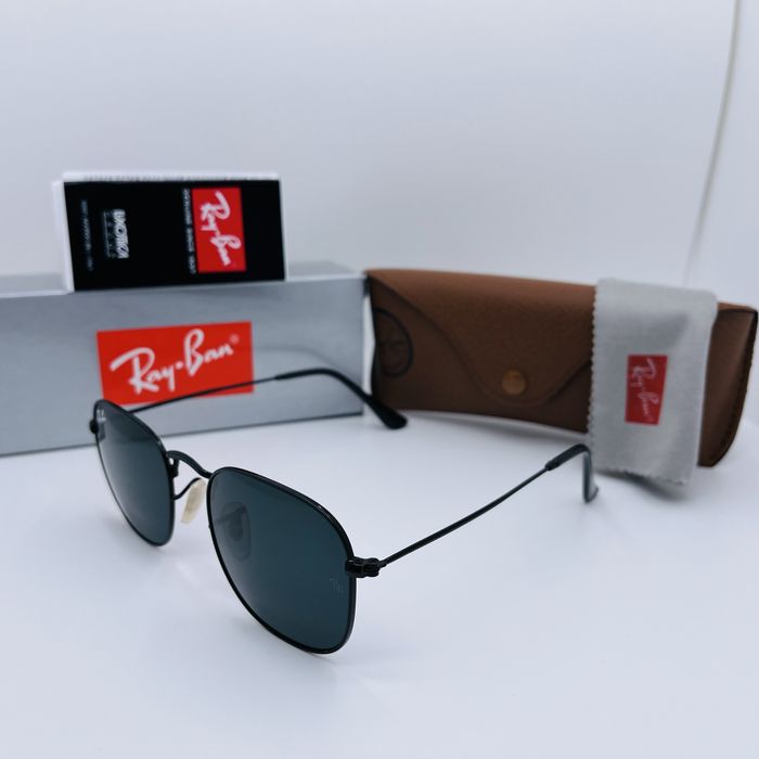 Солнцезащитные очки Ray Ban Frank 3857 Black-Black 51мм стекло