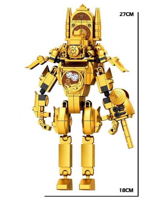 Лего Скибиди Туалет большой Клок-мен, 462 детали. Lego Skibidi Toilet