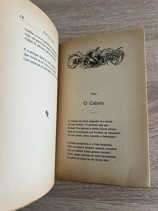 Livro de coleção: Flores do Mal, Charles Baudelaire, 1924