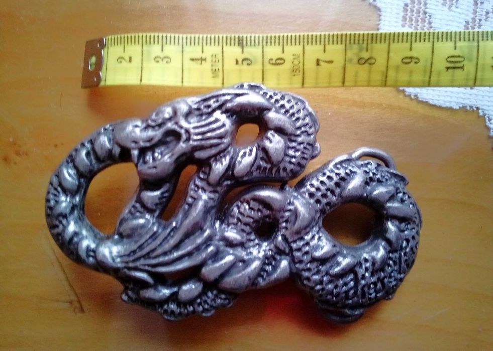 Klamra do paska, chiński smok