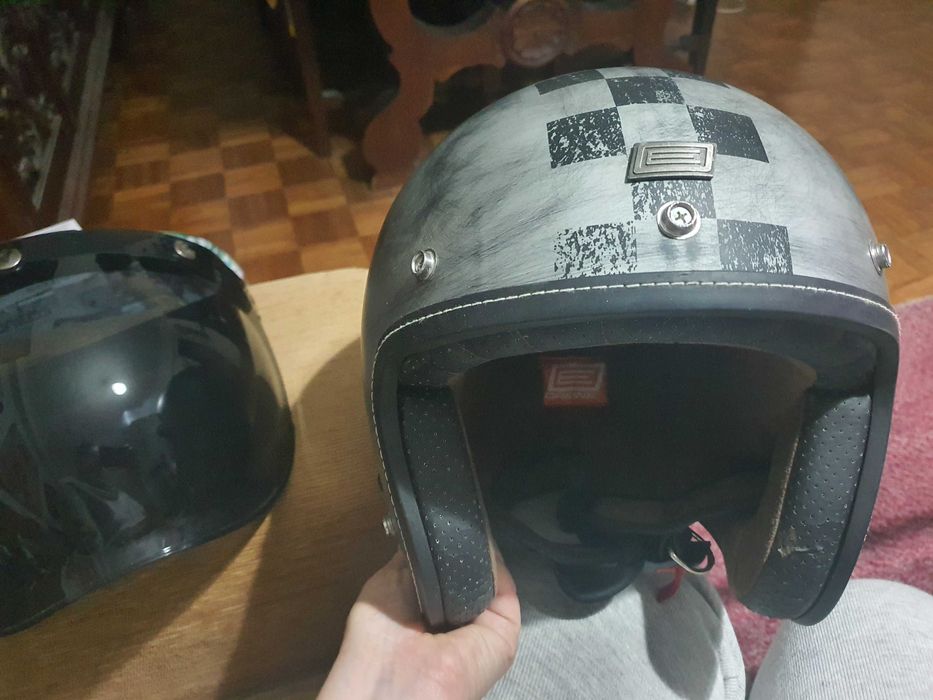 Capacete mota retro Origine Deus tamanho XL