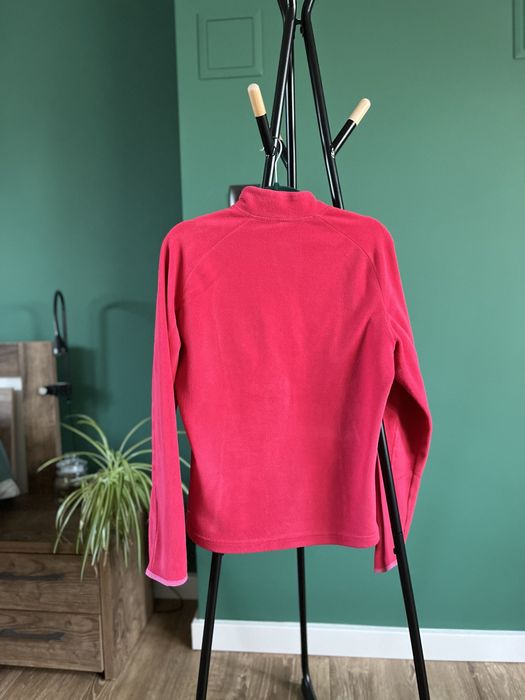 Bluza sweter suwak róż czerwony sport golf półgolf quechua decathlon