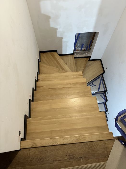 Schody stopnie na beton dąb jesion