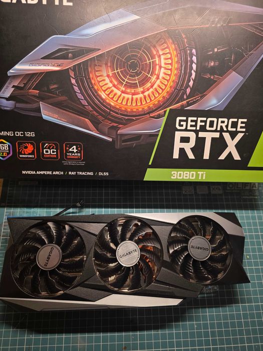 RTX 3080ti GIGABYTE GAMING OC pełen komplet + blok wodny