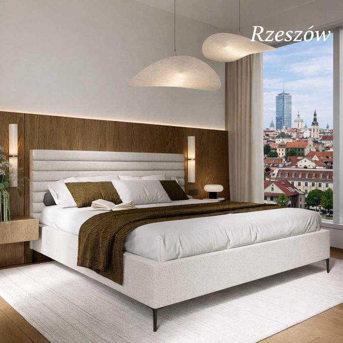 10 LAT GWARANCJI Łóżko tapicerowane ze stelażem metalowym - PRODUCENT