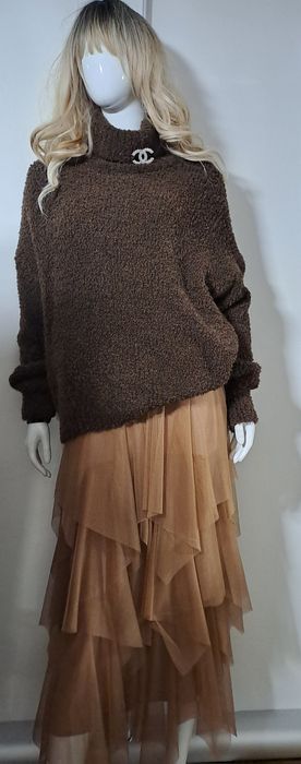 Halka/ sukienka tiulowa karmel